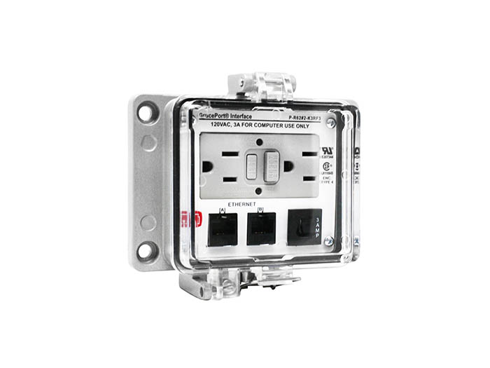 Grace Engineered Products P-R62#2-K3RF3 Computer Port Connector Interface Mounting Panel Length 580 IN Width 1650 IN Height 3540 IN Enclosure 32 Point