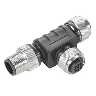 Weidmuller 1009370000 SAI A-Coded Y-Connector, Socket/Pin Connector