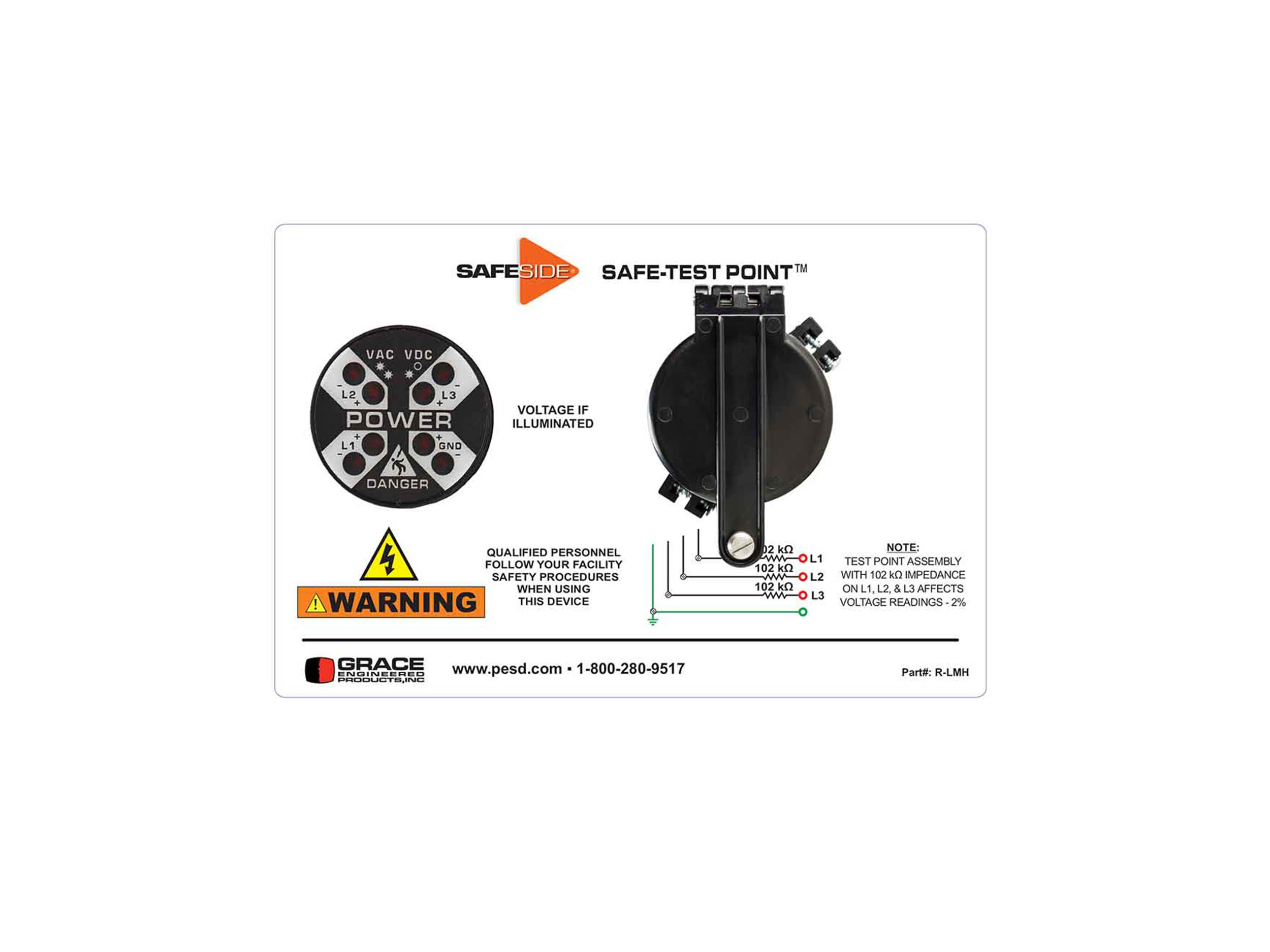 Grace Engineered Products R-3WMT-LMH Safety Isolation System