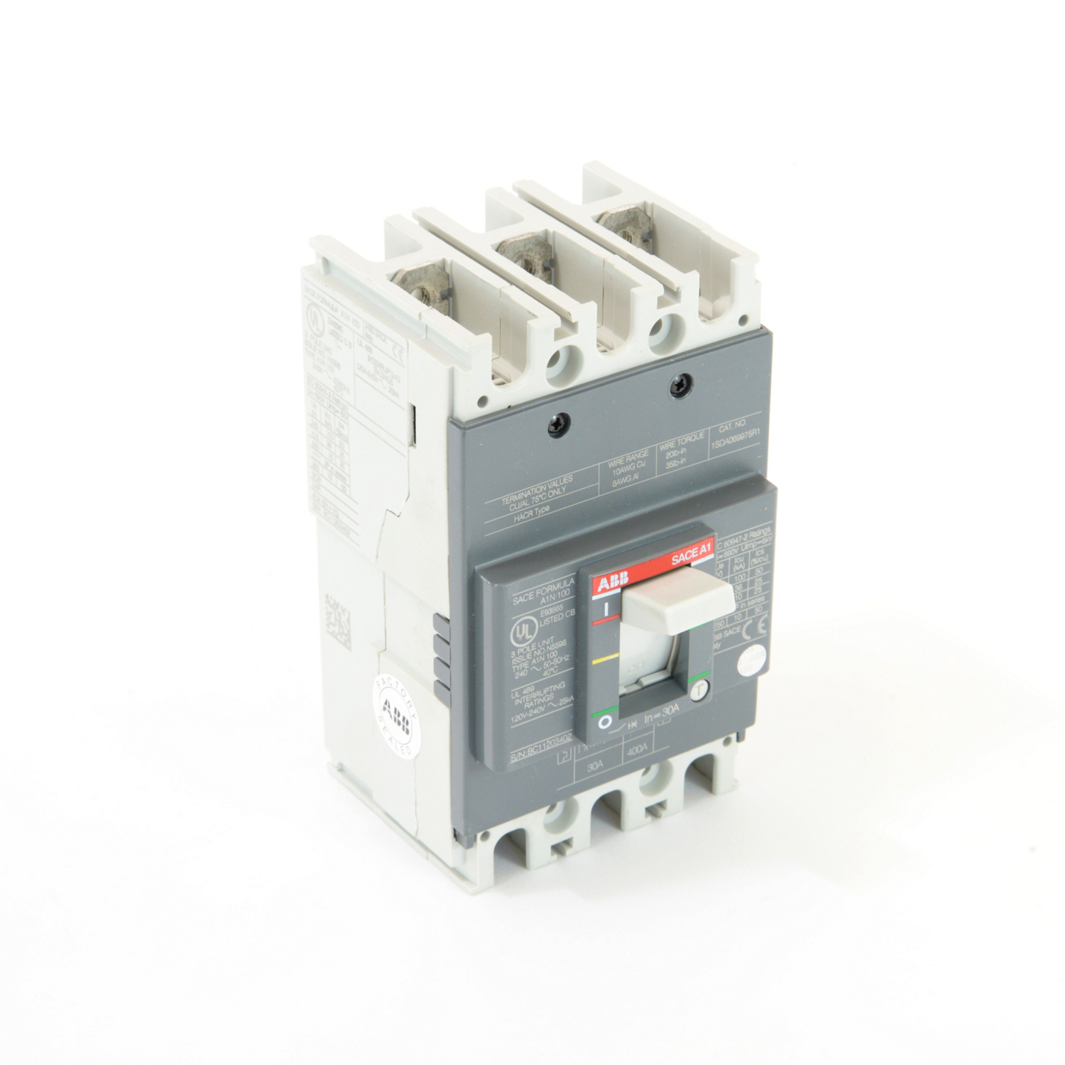 ABB A1N030TW FORMULA Molded Case Circuit Breaker