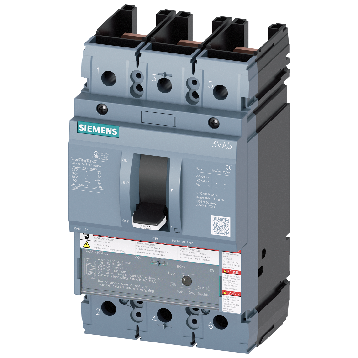 Siemens 3VA5215-0MH31-0AA0 SenMotor Protection Circuit Breaker