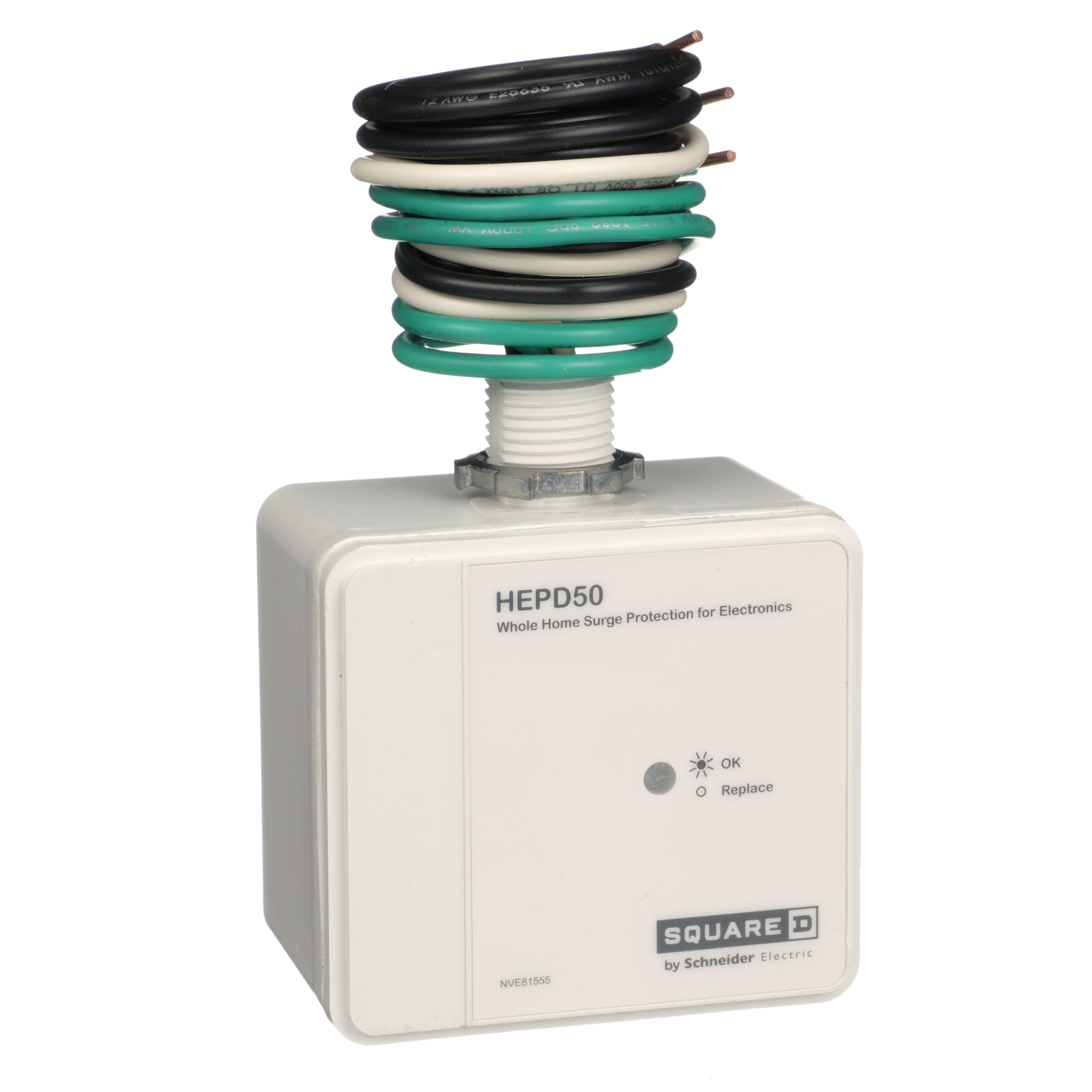 White for sale online Square D HEPD50 1 Phase Surge protection device 120/240 V 