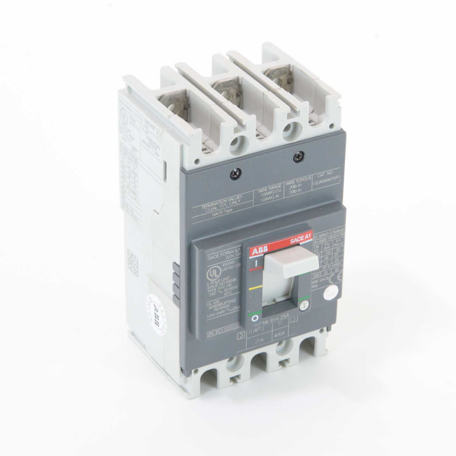 ABB A1N020TW FORMULA Molded Case Circuit Breaker