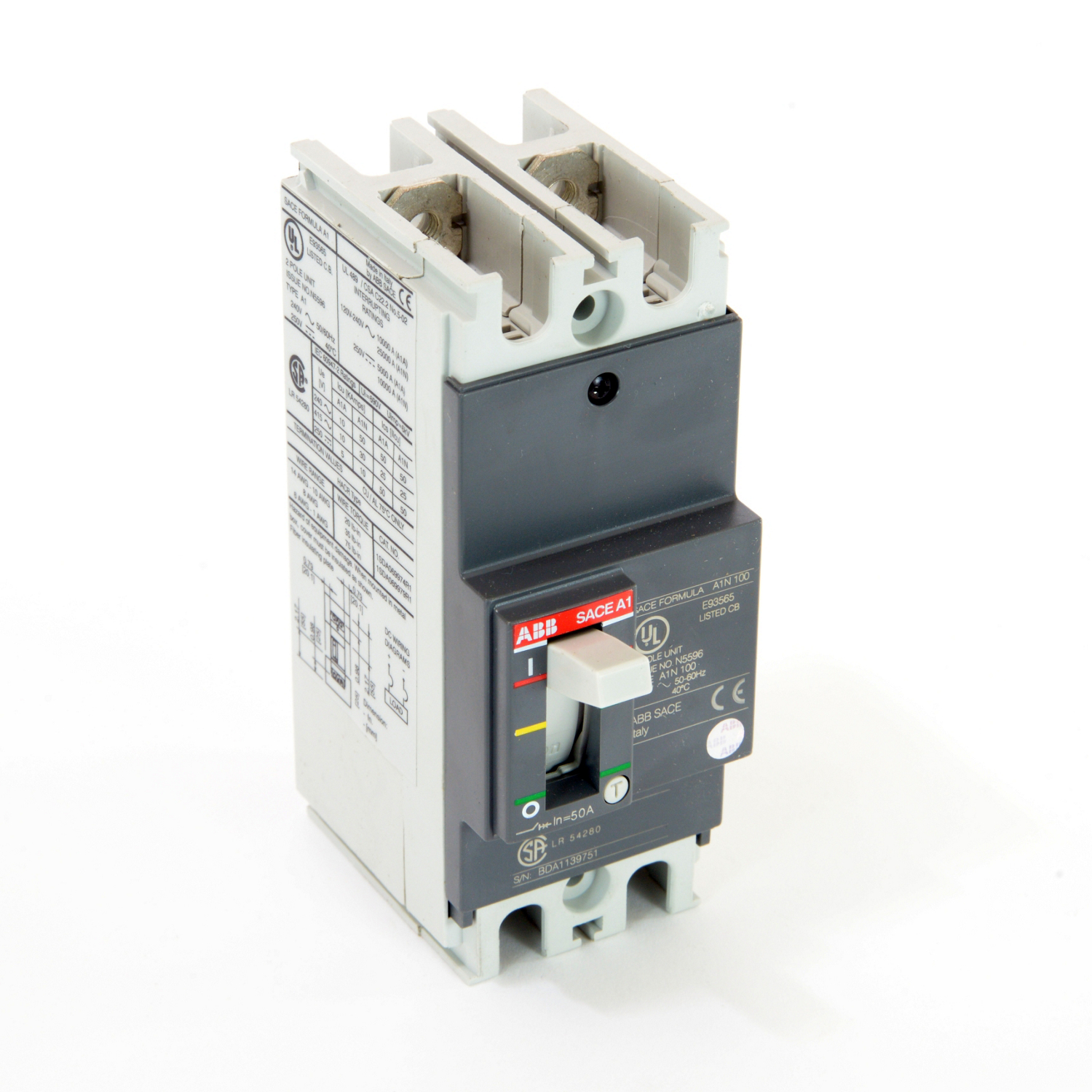 ABB A1N050TW-2 FORMULA Molded Case Circuit Breaker