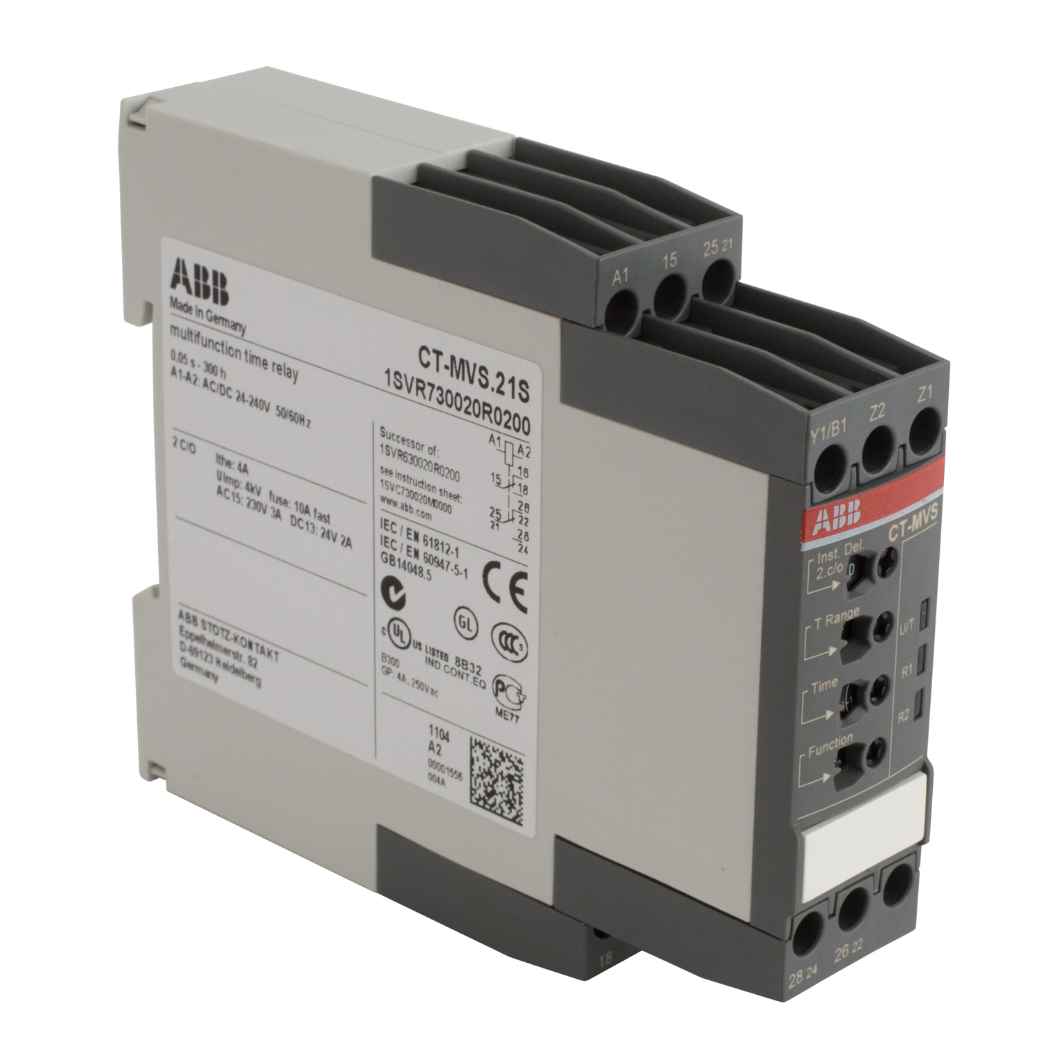 ABB 1SVR730020R0200 Electronic Time Relay