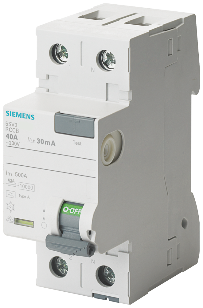Siemens 5SV3311-6 SenResidual Current Circuit Breaker