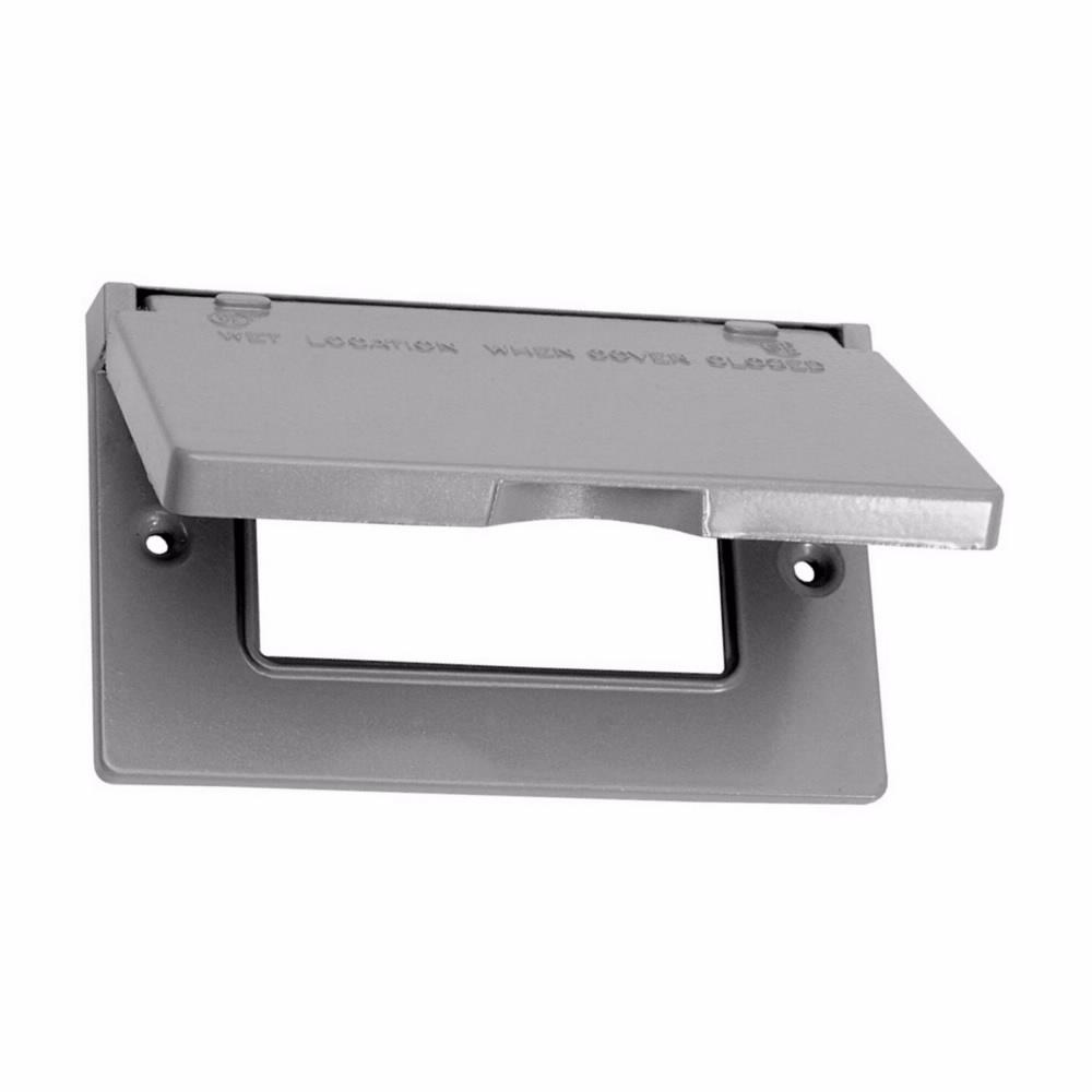 Sigma Electric  Rectangle  Metal  1 gang Vertical GFCI Cover  For Wet Locations 