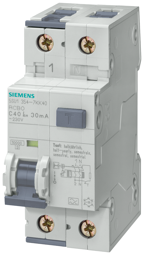 Siemens 5SU1354-1KK10 SenResidual Current Circuit Breaker