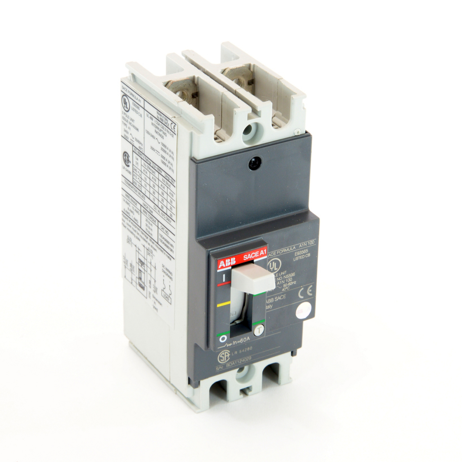 ABB A1N060TW-2 FORMULA Molded Case Circuit Breaker