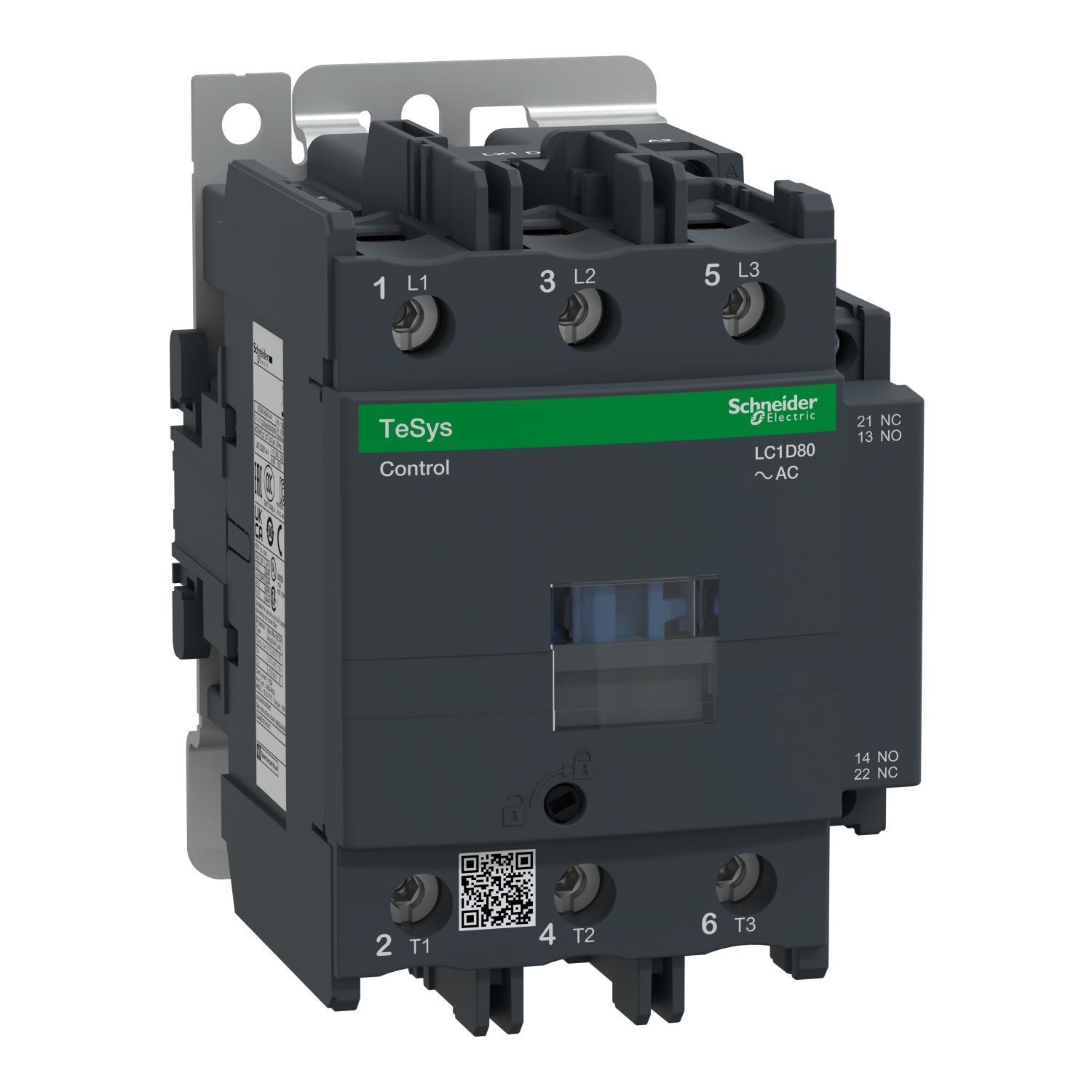 Schneider Electric LC1D80B7 Tesys D Iec Contactor