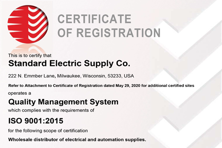 standard iso certificate